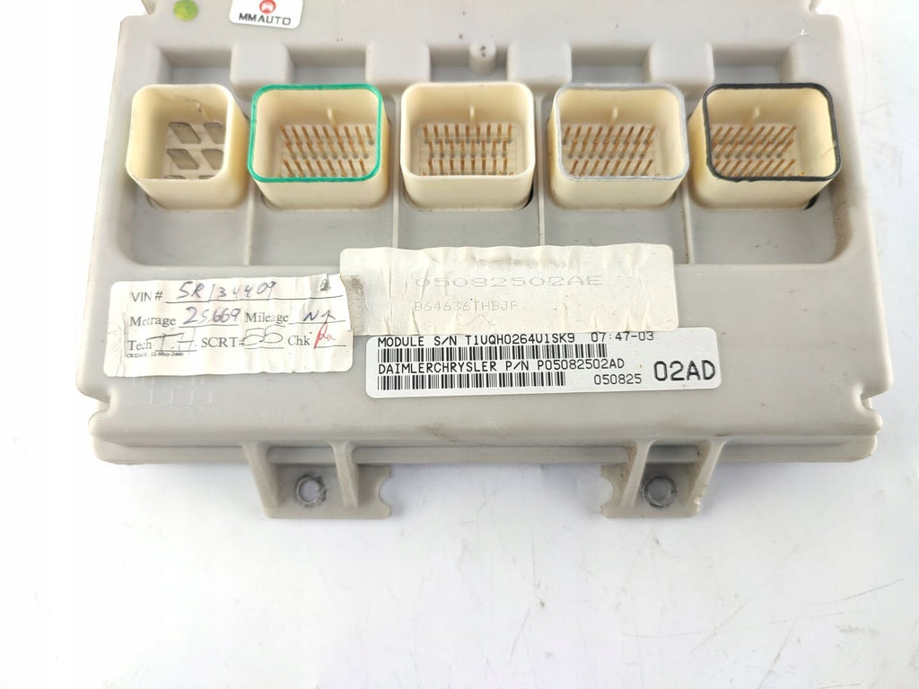 BCM MODULE DODGE CARAVAN IV 4 RG (2000-2007) P05082502AD
