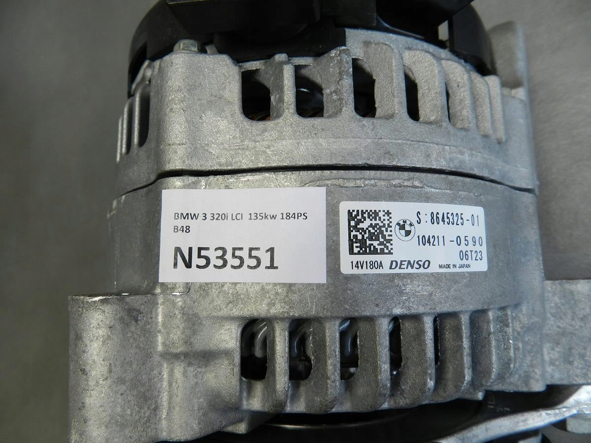 BMW 3 F30 F34 2.0i ALTERNATOR 8645325