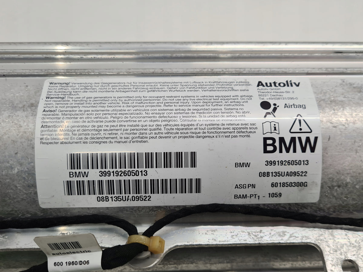 BMW 7 E65 LCI AIRBAG PASSENGER CUSHION