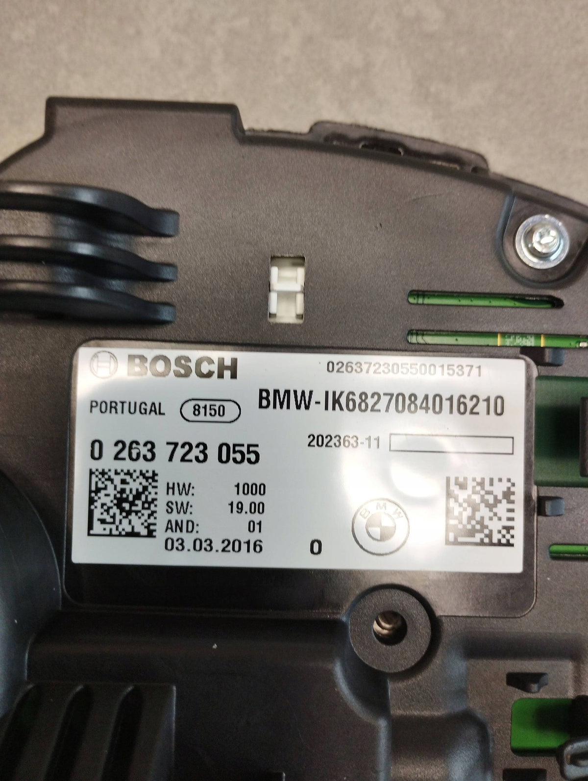 BMW 7 G11 750i 4.4 V8 COUNTER CLOCKS 0263723055