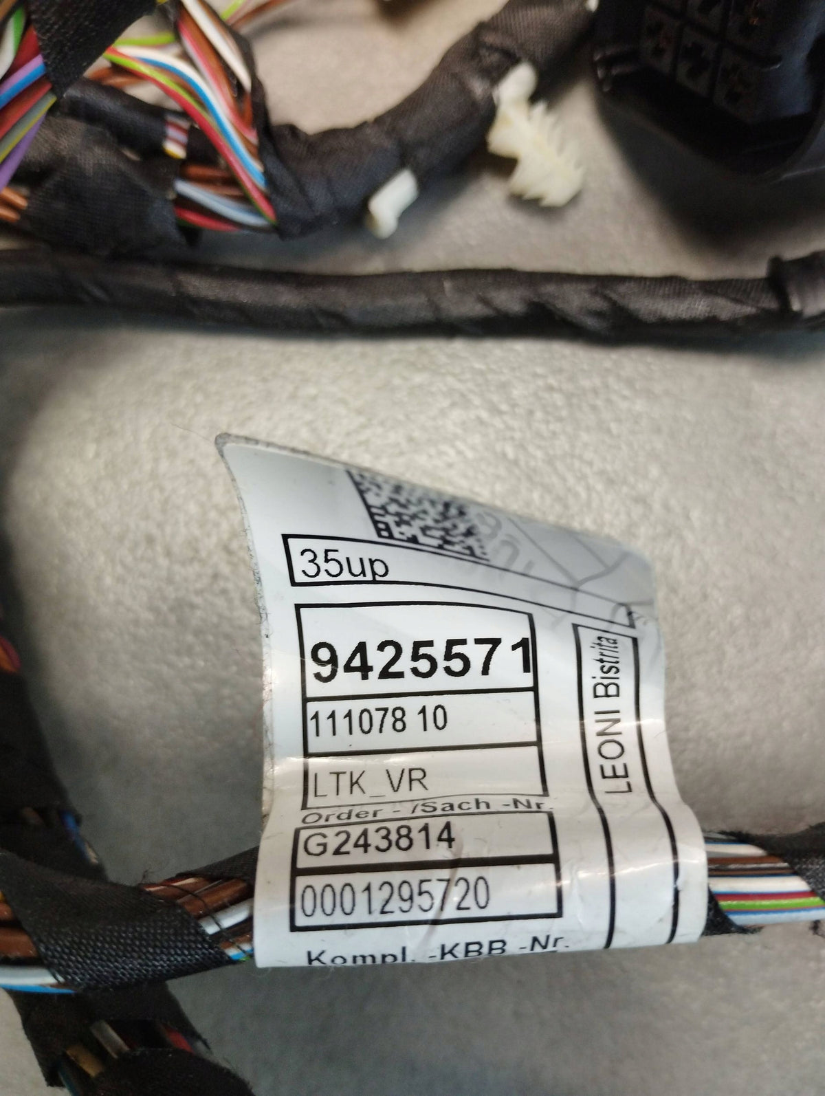 BMW 7 G11 DOOR HARNESS RIGHT FRONT 9425571 UK