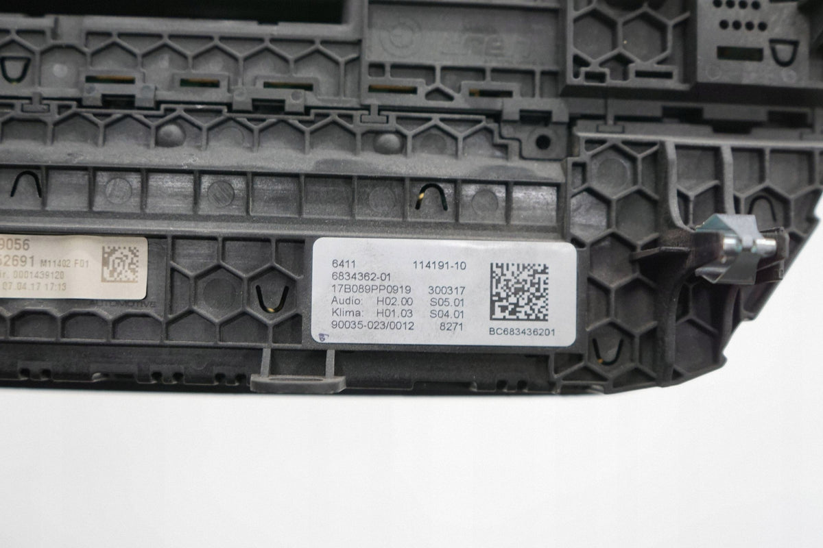 BMW 7 G11 G12 17R AIR CONDITIONING PANEL AIR CONDITIONING 6834362