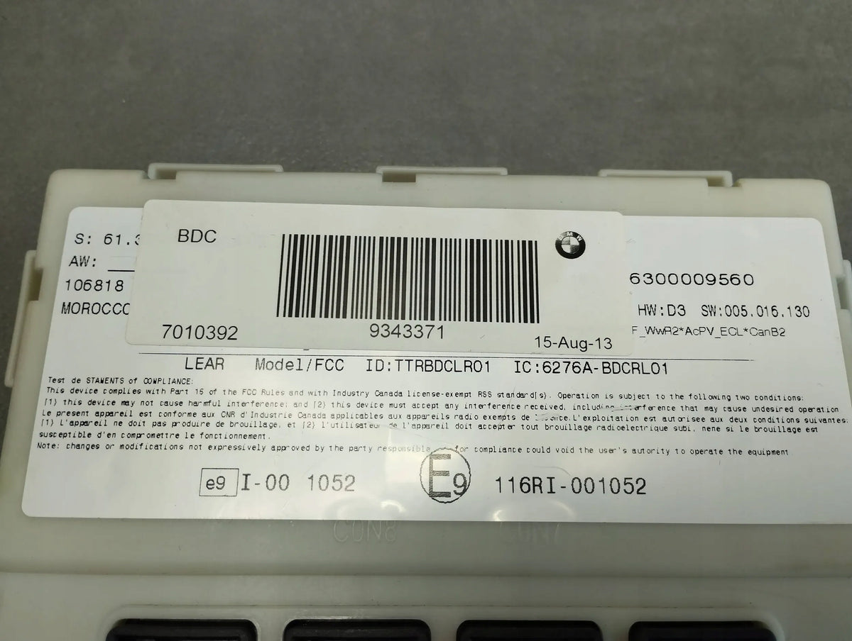 BMW X5 F15 COMFORT MODULE 9343371