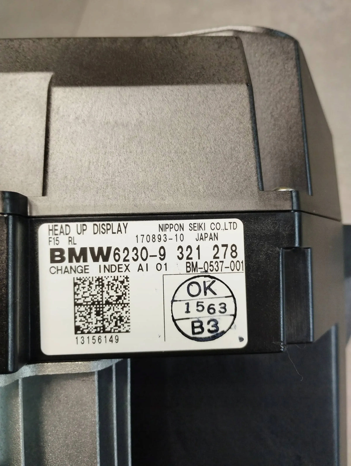 BMW X5 F15 DISPLAY HEAD UP 9321278 ENGLISH