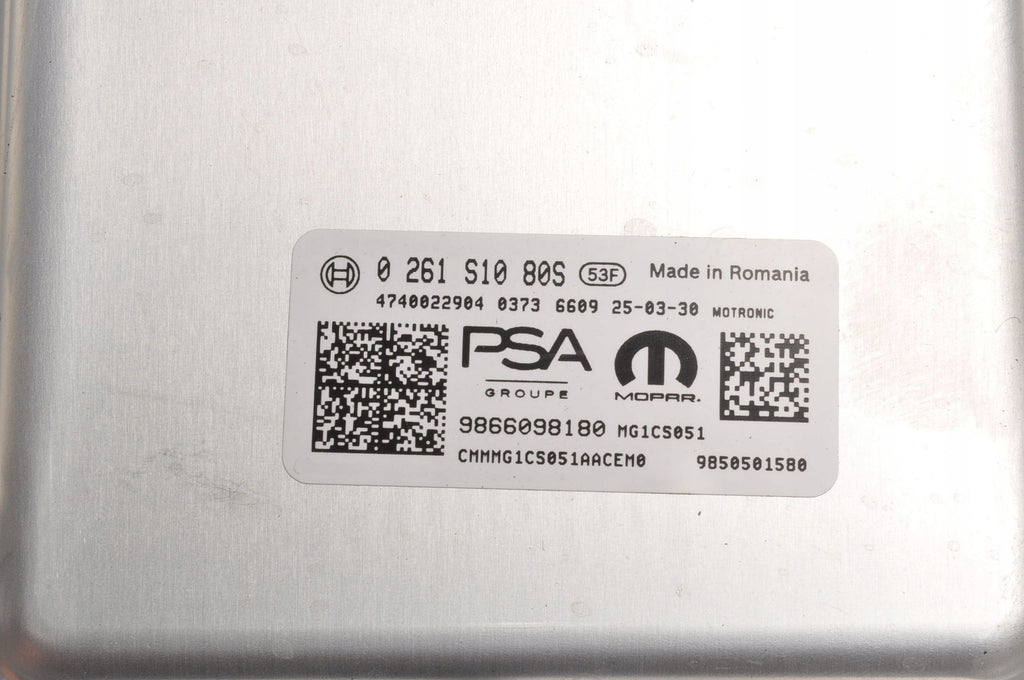 C4 III e-C4 MOKKA B II 1.2 THP COMPUTER ENGINE CONTROLLER 2025R 9866098180