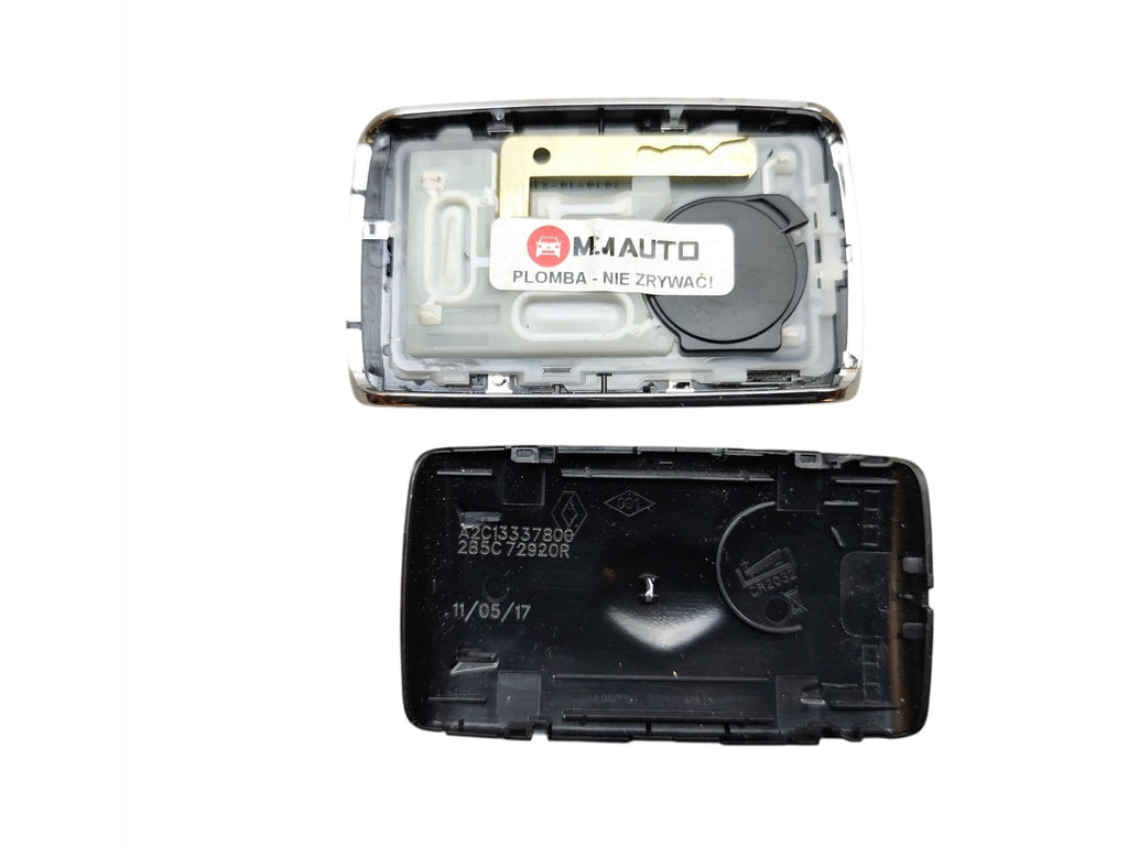 CARD KEY REMOTE CONTROL RENAULT CADJAR 285C72920R A2C13337809