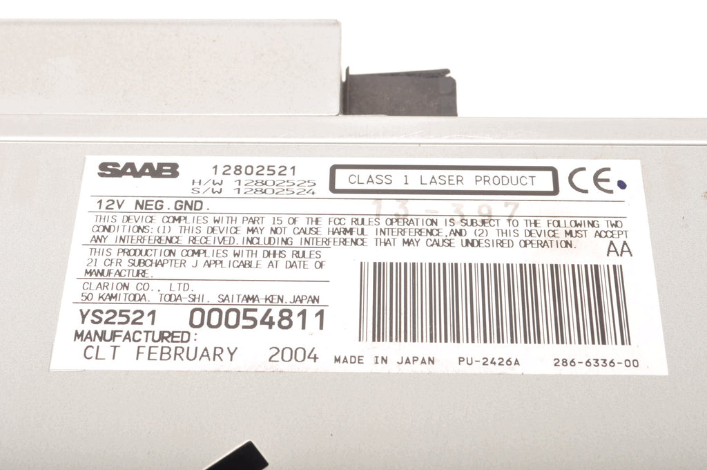 CD CHANGER SAAB 9-3 II 12802521