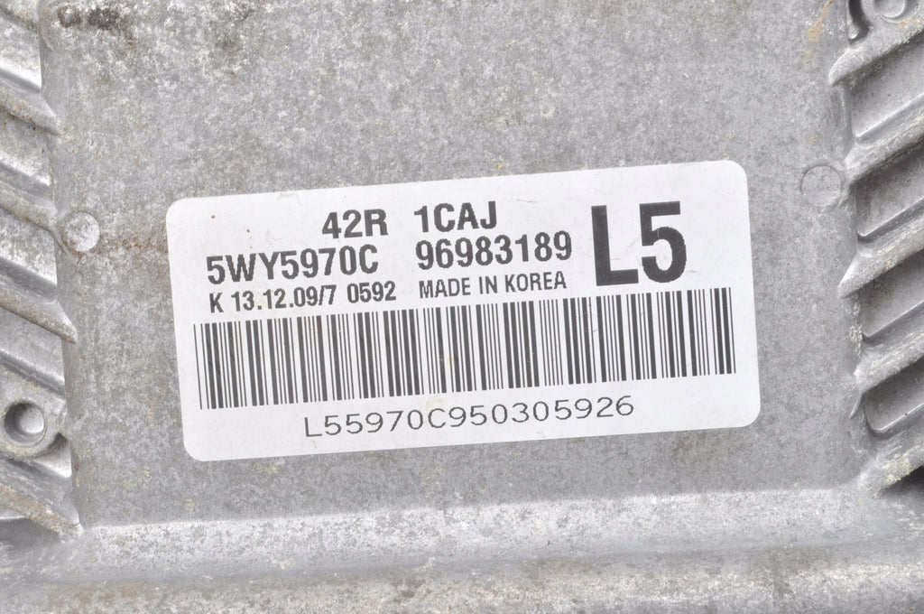 CHEVROLET AVEO II 1.2 8V 72 KM COMPUTER ENGINE DRIVER 96983189
