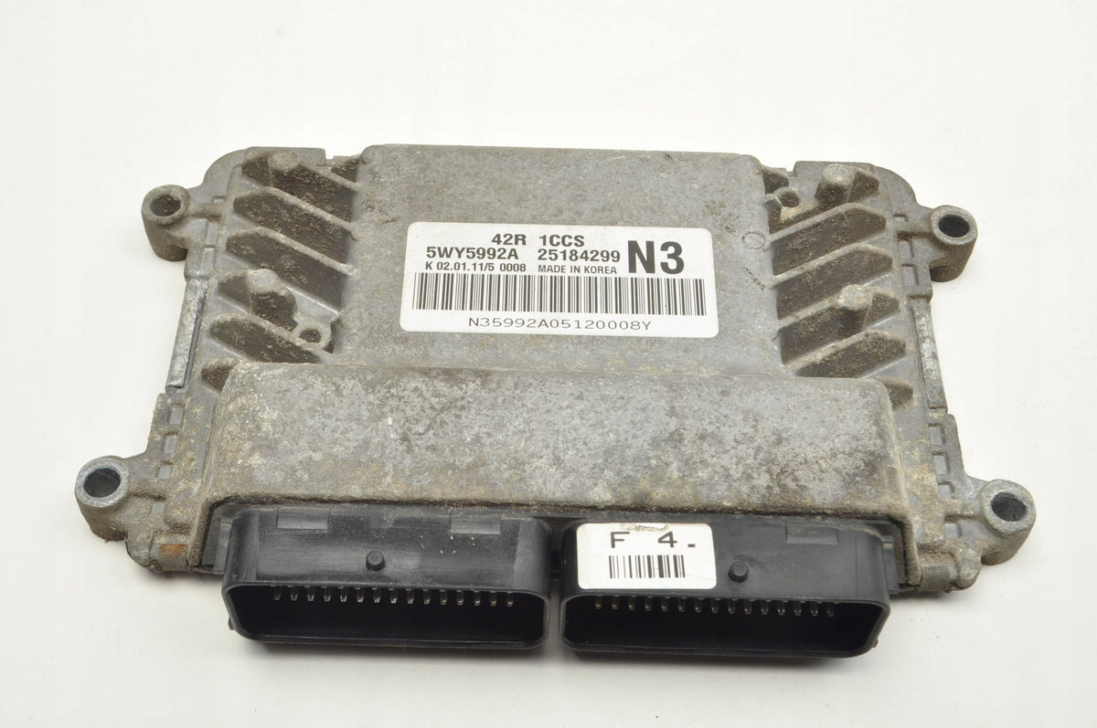 CHEVROLET AVEO T250 1.2 84KM COMPUTER ENGINE DRIVER 5WY5992A 25184299