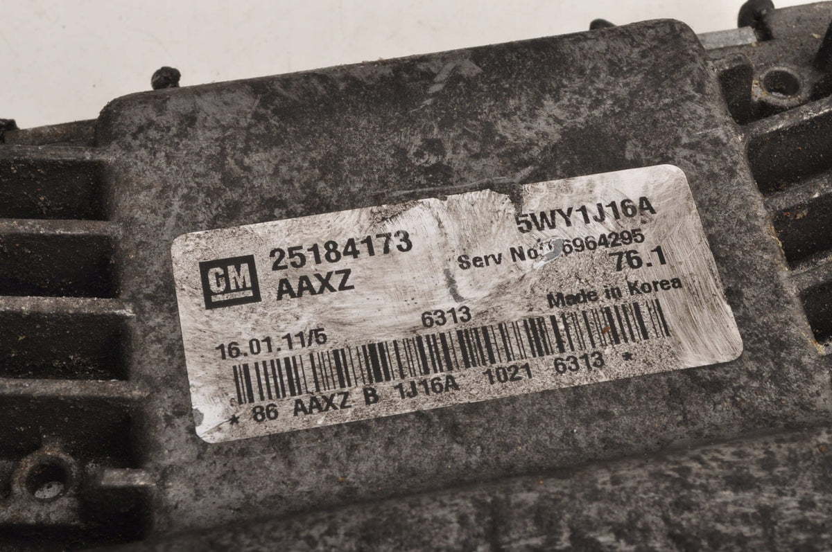 CHEVROLET CRUZE AND 1.6 16V COMPUTER ENGINE DRIVER 25184173