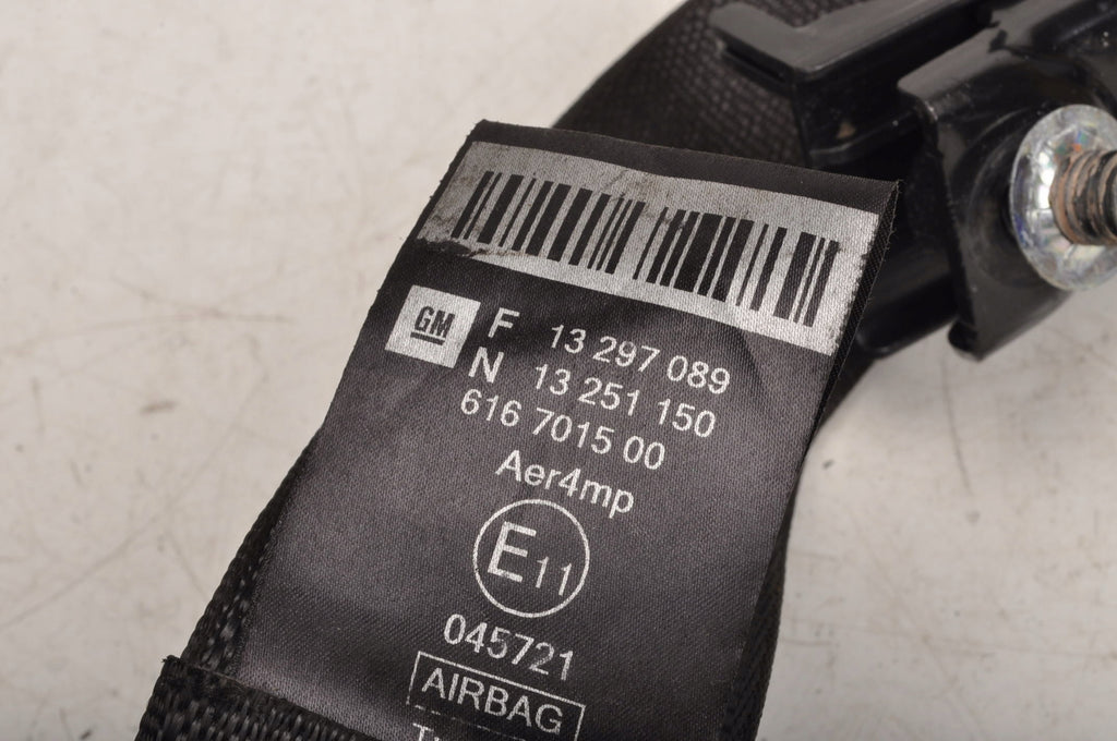 CHEVROLET CRUZE AND SEAT BELT LEFT FRONT 13297089