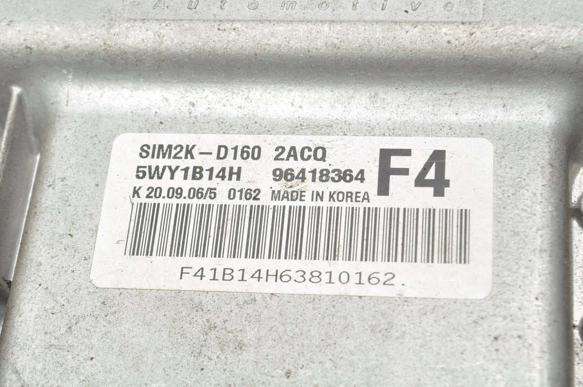 CHEVROLET EPICA II 2.0 24V 144 KM COMPUTER ENGINE DRIVER 96418364