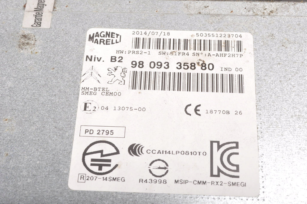 CITROEN C4 CACTUS RADIO CD 9809335880