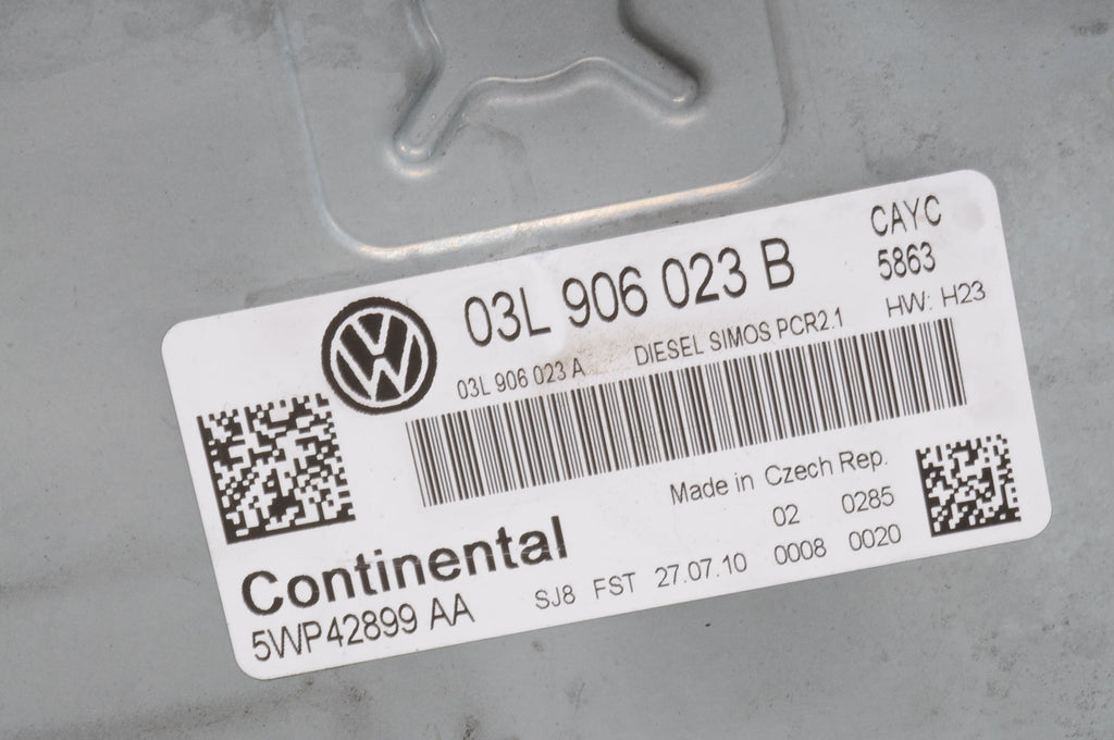 COMPUTER ENGINE CONTROLLER AUDI A3 8P VOLKSWAGEN GOLF VI 1.6 TDI 03L906023B