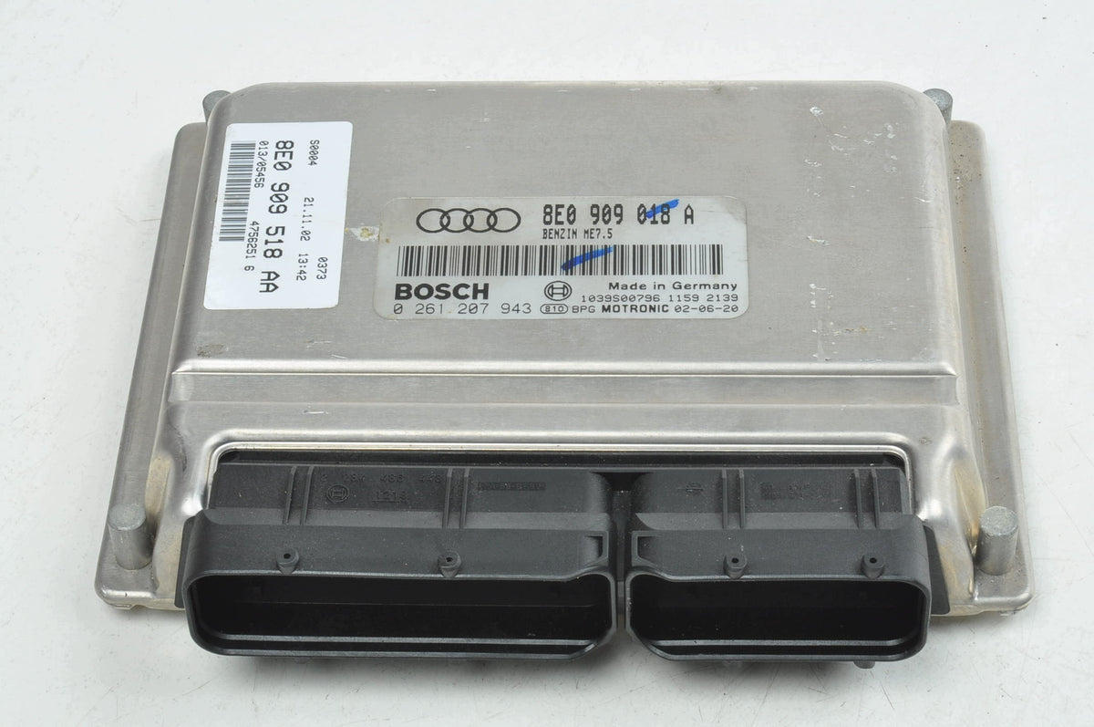 COMPUTER ENGINE CONTROLLER AUDI A4 B6 1.8 T163KM 8E0909518AA 8E0909018A
