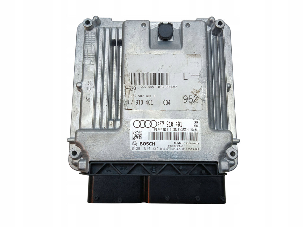 COMPUTER ENGINE CONTROLLER AUDI A6 C6 2.7 V6 TDI 190KM 4F7910401 0281014724