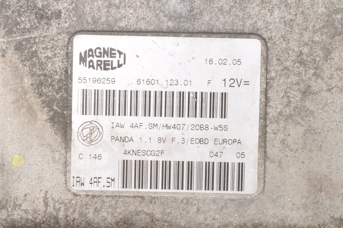 COMPUTER ENGINE CONTROLLER FIAT PANDA II 1.1 8V 54KM 55196259