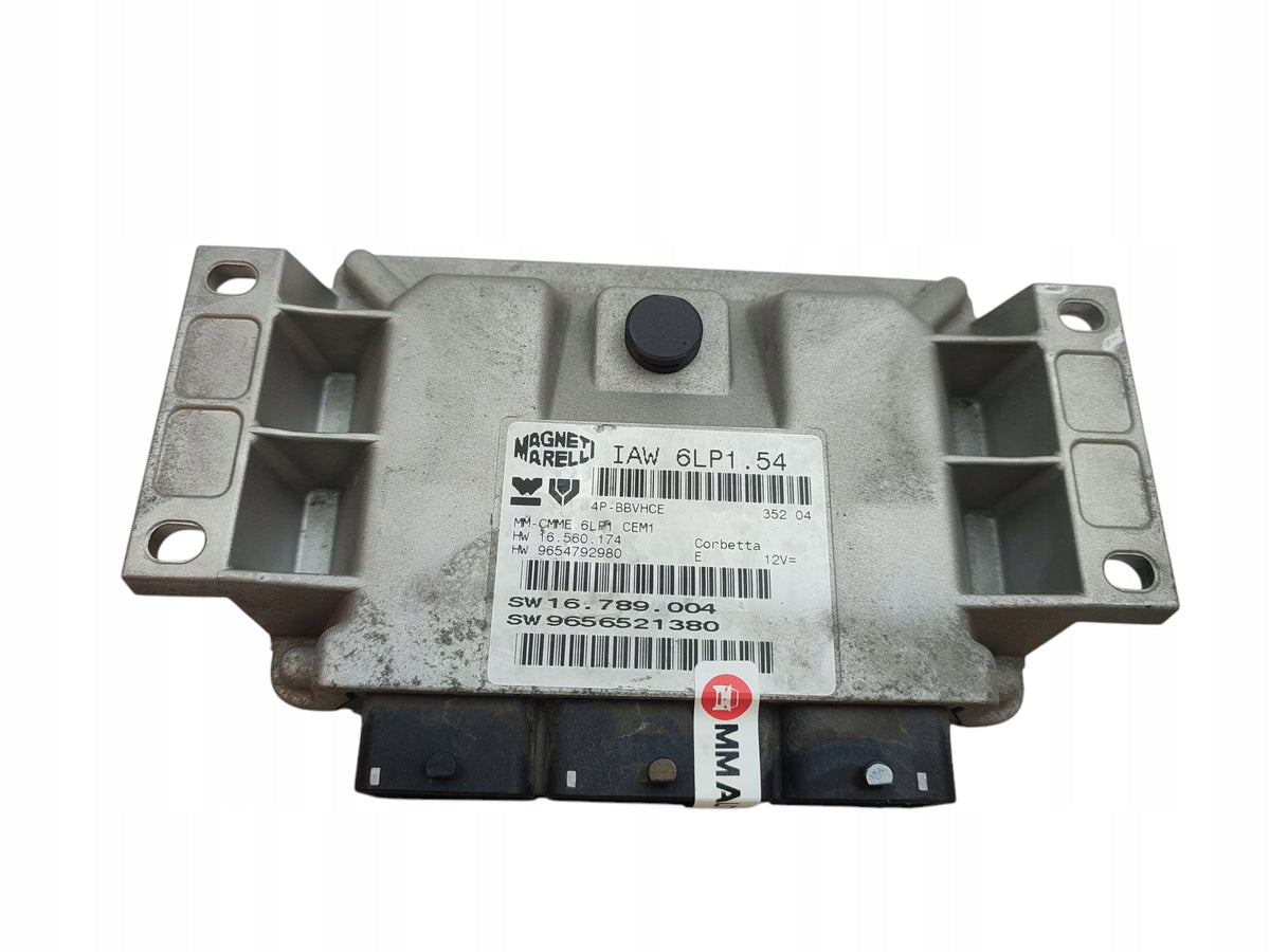 COMPUTER ENGINE CONTROLLER PEUGEOT 407 2.0 16V 136KM 9656521380 IAW 6LP1.54