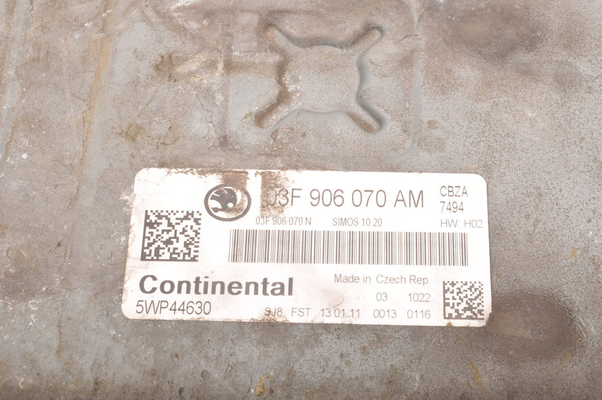 COMPUTER ENGINE CONTROLLER SKODA FABIA II 1.2 TSI 86 KM 03F906070AM