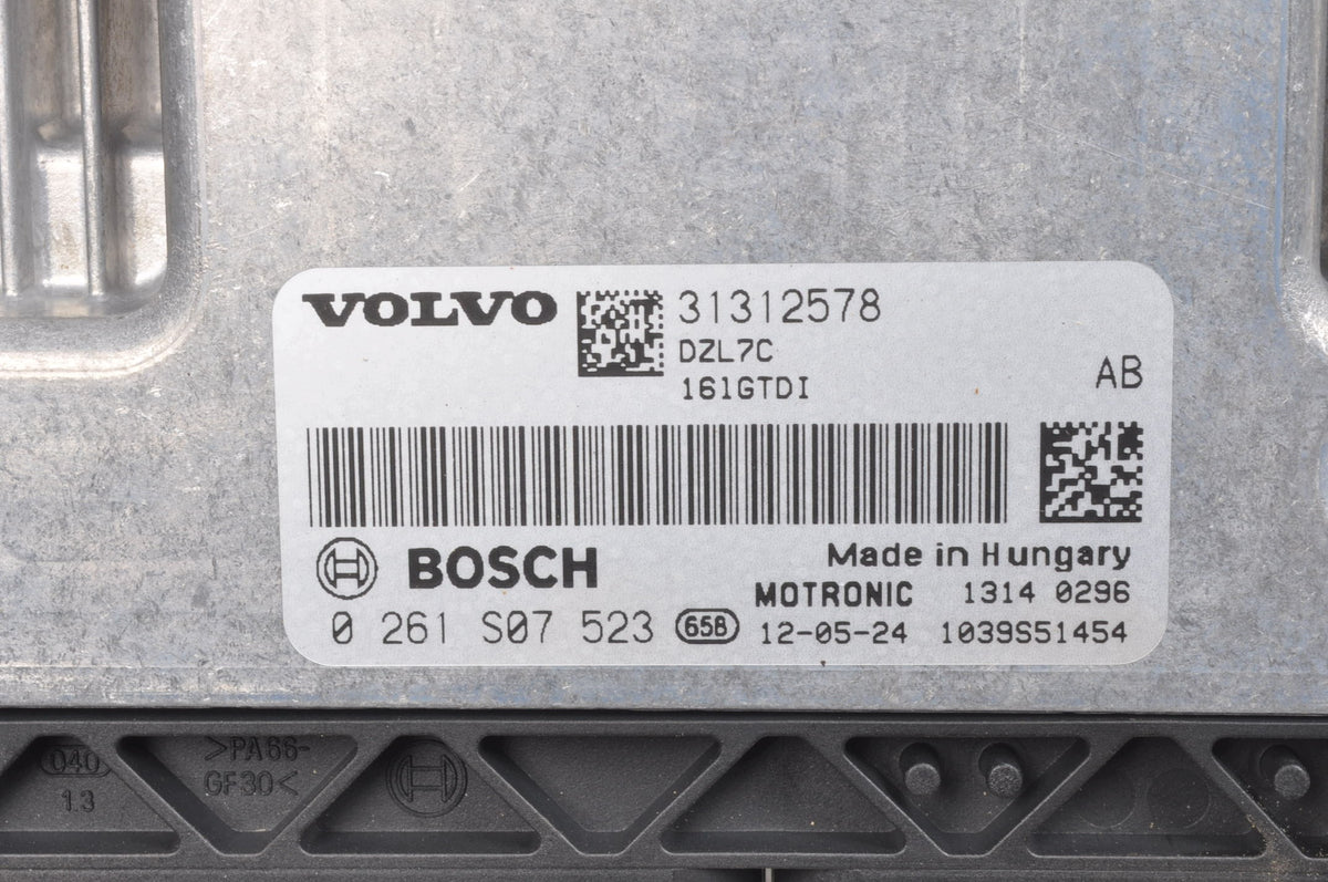 COMPUTER ENGINE CONTROLLER VOLVO S60 V60 V40 II 1.6 T4 180KM 31312578