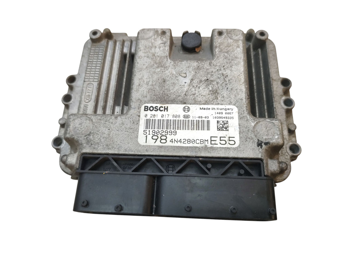 COMPUTER ENGINE DRIVER FIAT BRAVO II 1.6 JTD 105KM 51902999 0281017808