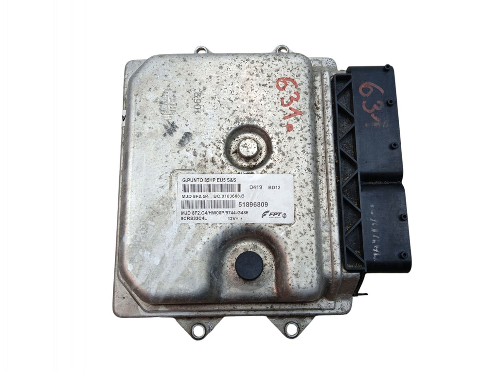 COMPUTER ENGINE DRIVER FIAT PUNTO EVO (2009-2012) 1.3 JTD 84KM 51896809