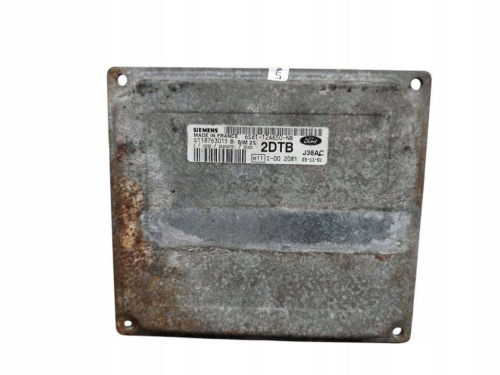 COMPUTER ENGINE DRIVER FORD FIESTA MK6 02-08 1.3 8V 60KM 6S61-12A650-NB