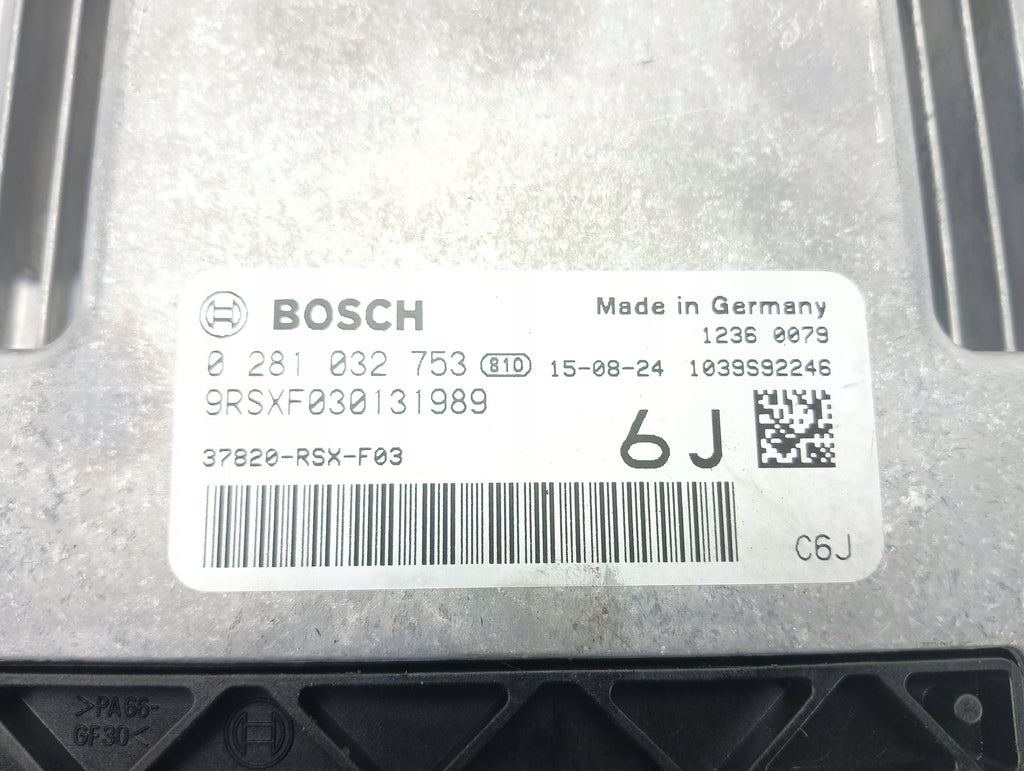 COMPUTER ENGINE DRIVER HONDA CR-V IV RM 1.6 i-DTEC 120HP 37820-RSX-F03