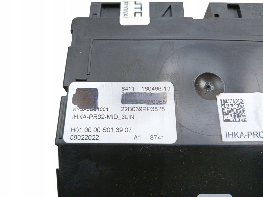 CONTROLLER AIR CONDITIONING MODULE BMW G26 G30 G31 G11 G21 G01 G02 5A5C510