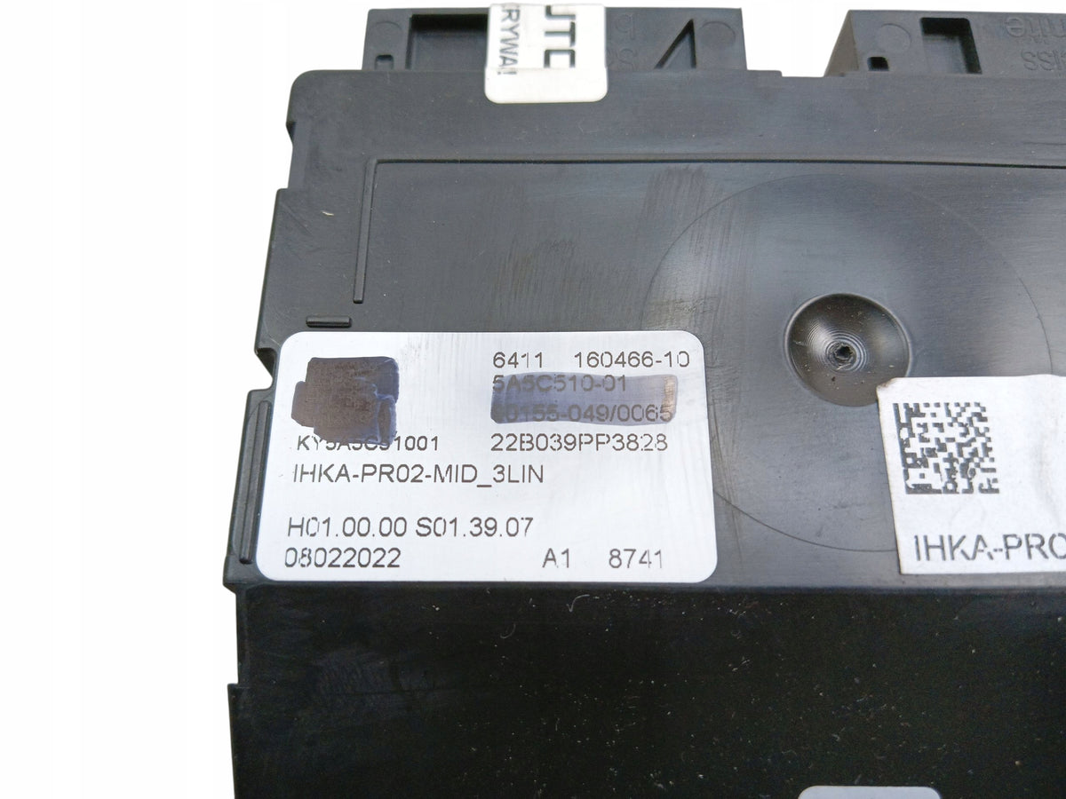 CONTROLLER AIR CONDITIONING MODULE BMW G26 G30 G31 G11 G21 G01 G02 5A5C510