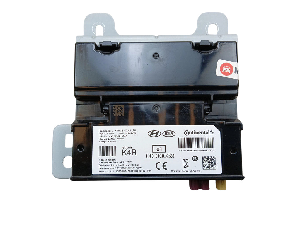 CONTROLLER BLUETOOTH MODULE HYUNDAI KONA I 1 EV ELECTRIC 96510-K4600