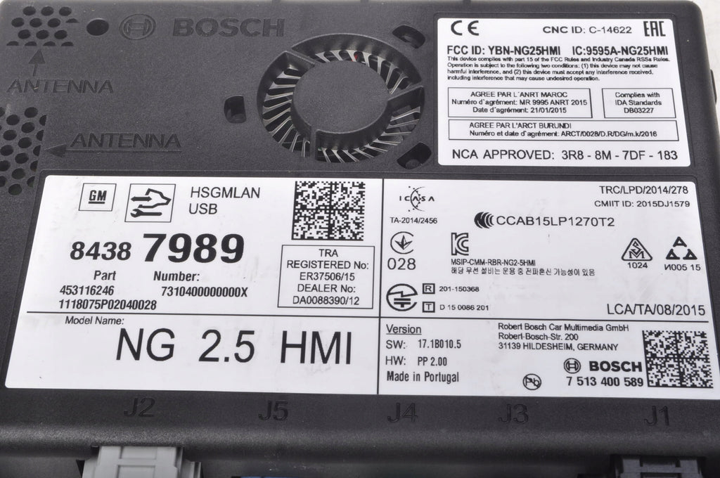 CONTROLLER NAVIGATION MODULE OPEL INSIGNIA B 84387989