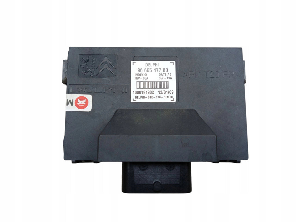 CONTROLLER ROOF MODULE PEUGEOT 308 AND CC CABRIO 9666547780