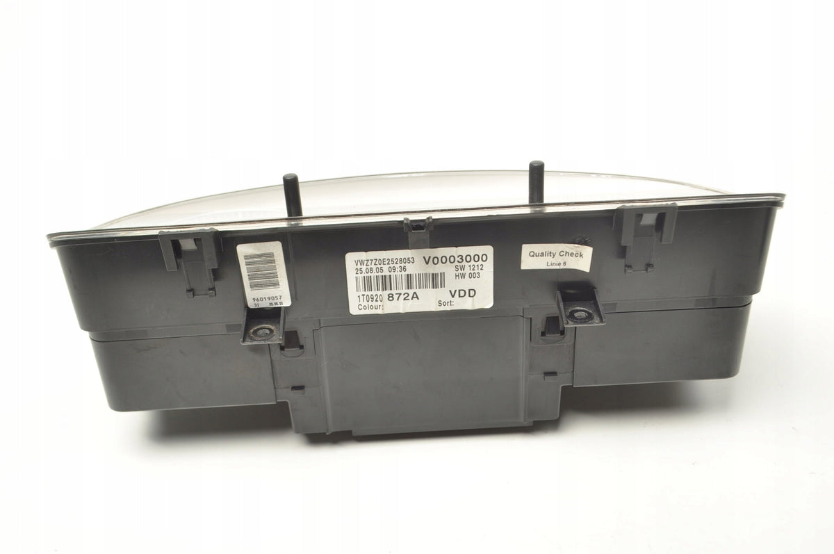COUNTER CLOCKS VOLKSWAGEN TOURAN 1.9 TDI 105 KM 1T0920872A EUROPE