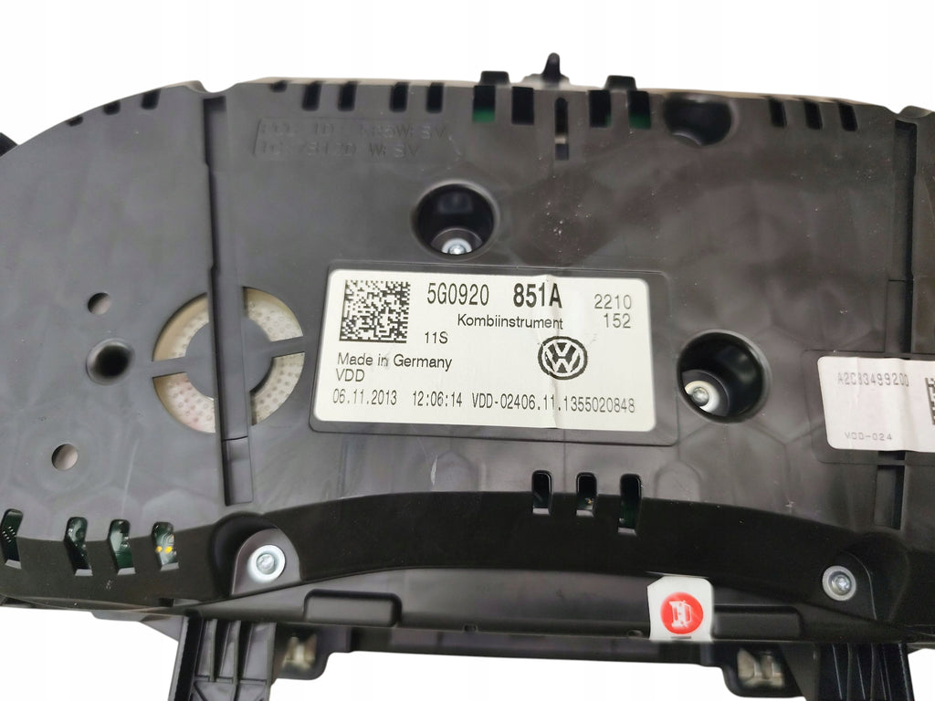 COUNTER CLOCKS VW GOLF VII 7 (12-16) 1.6 TDI 5G0920851A EUROPE