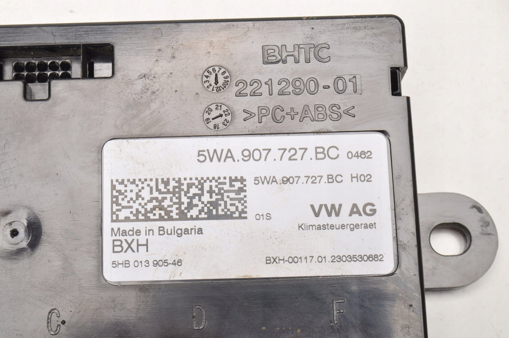 CUPRA FORMENTOR AIR CONDITIONING CONTROLLER 2023R 5WA907727BC