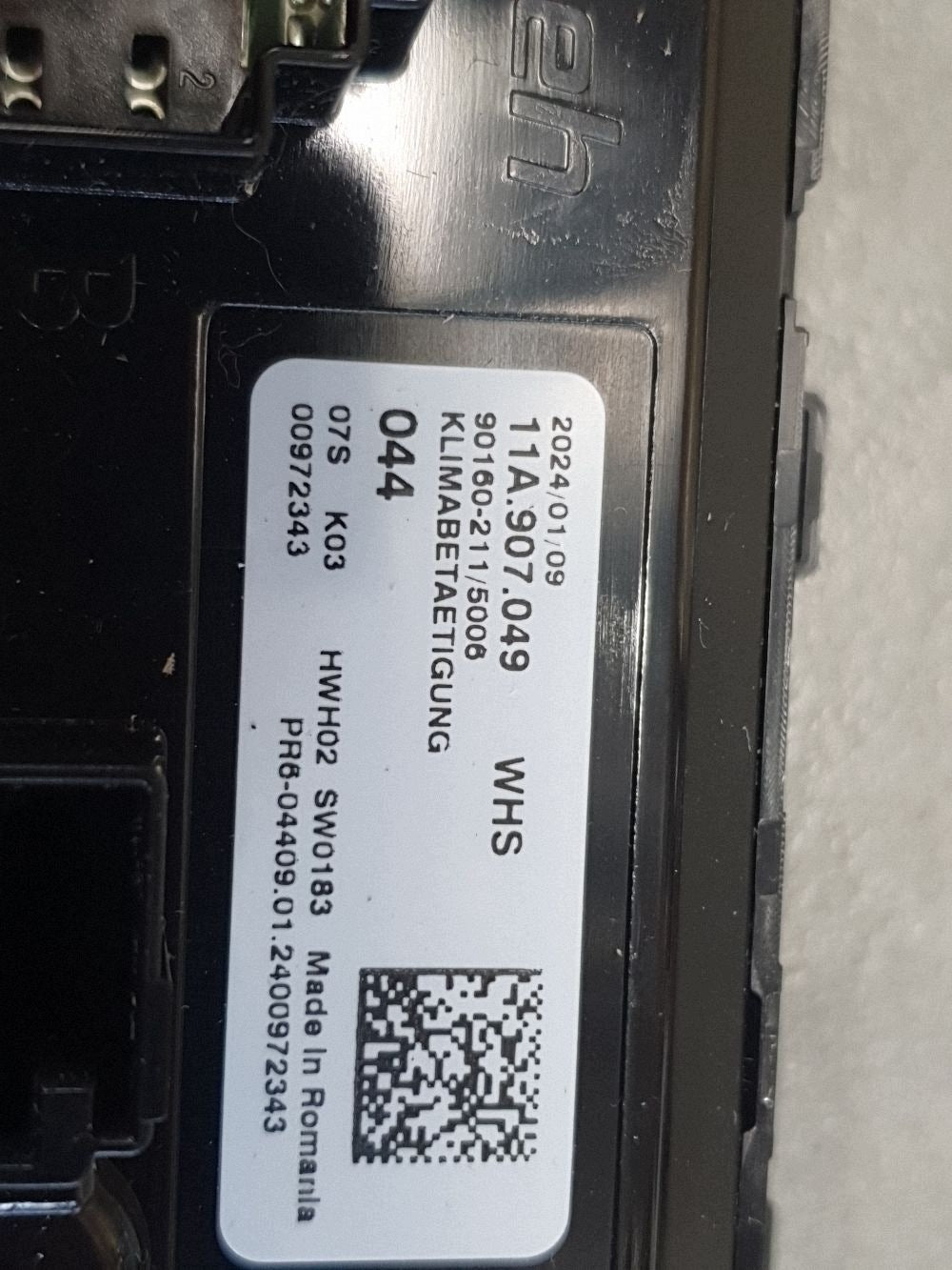 Cupra Leon IV Air conditioning panel rear 11A907049