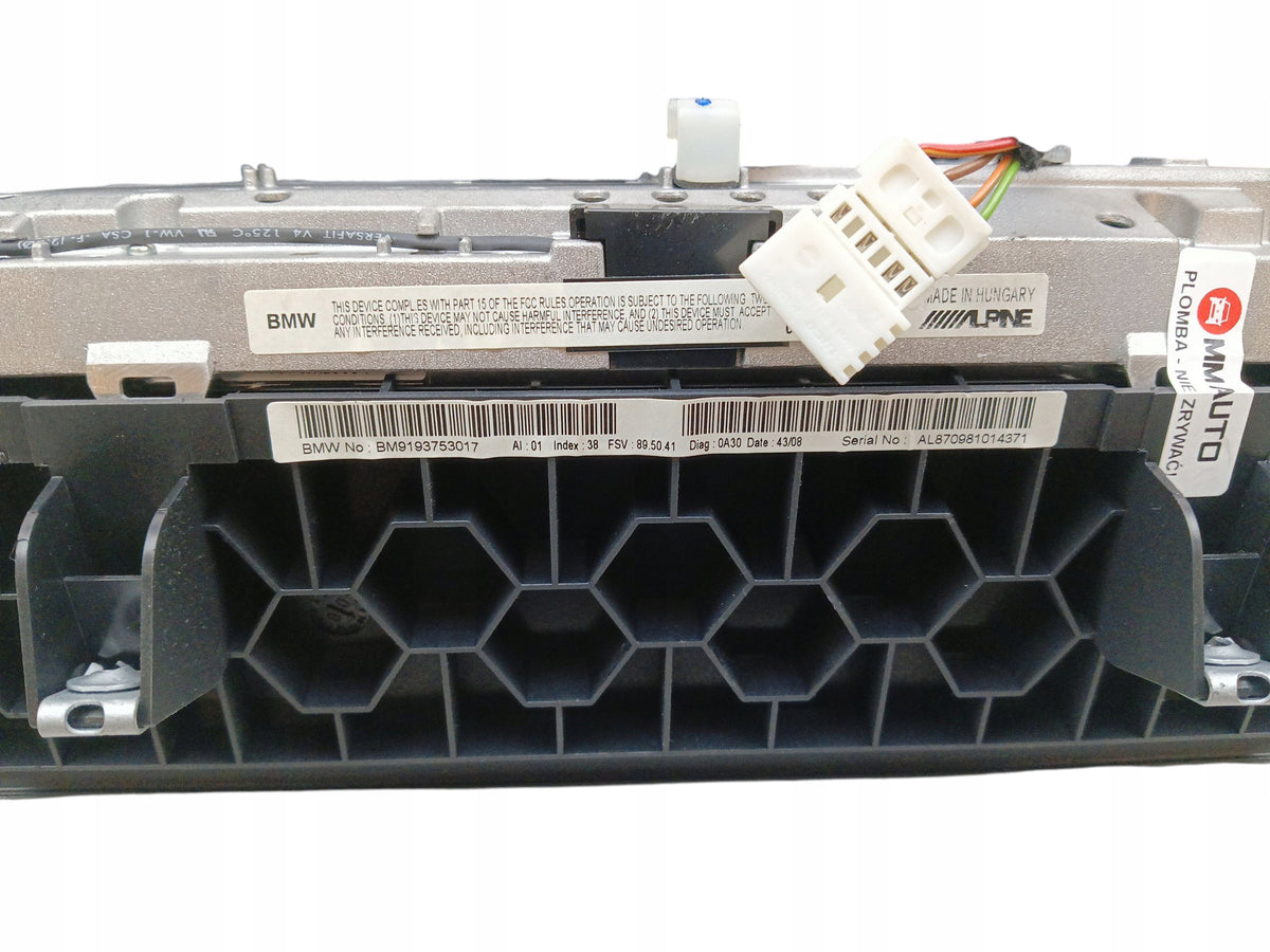 DISPLAY NAVIGATION SCREEN GPS BMW E87 E81 E82 E88 E90 E91 E92 E93 9193753