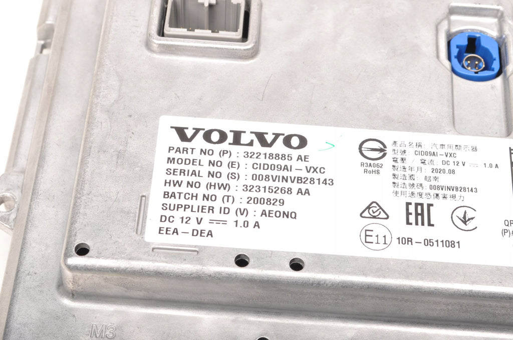 DISPLAY NAVIGATION SCREEN VOLVO V60 II S60 III XC60 II 32218885
