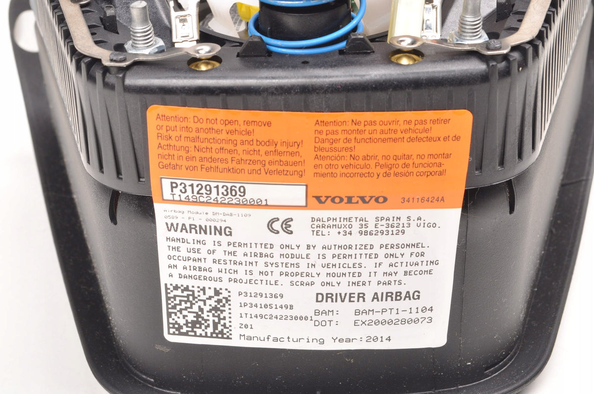 DRIVER AIRBAG VOLVO V40 II S60 II V60 31291369