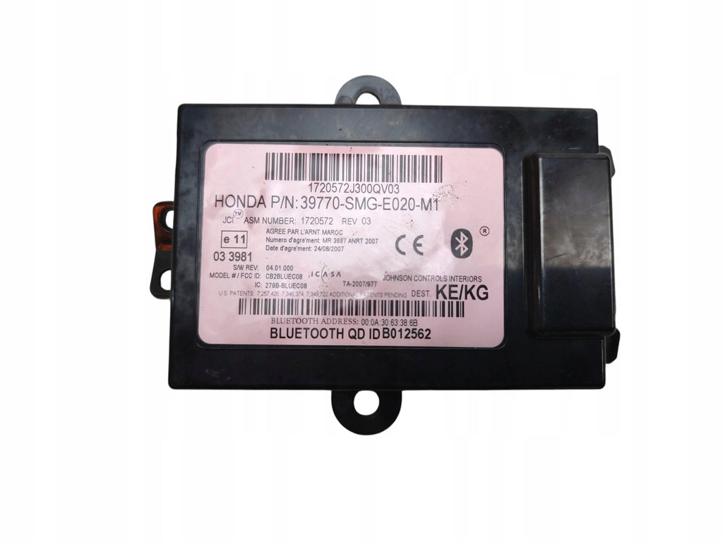 DRIVER BLUETOOTH MODULE HONDA CIVIC VIII 8 UFO 39770-SMG-E020-M1