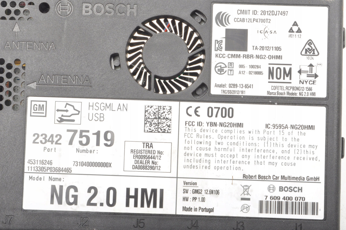 DRIVER MODULE HMI OPEL INSIGNIA A 23427519