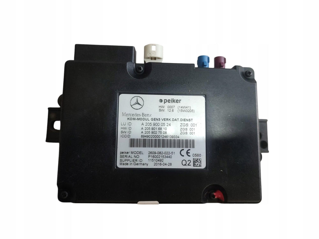 DRIVER MODULE TELEMATIC ATM MERCEDES GLA X156 A2059000524 A2059016810