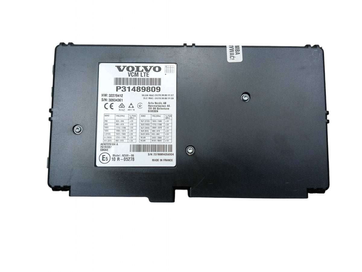 DRIVER MODULE VCM LTE VOLVO V90 II S90 II S60 III V60 II XC90 II 31489809