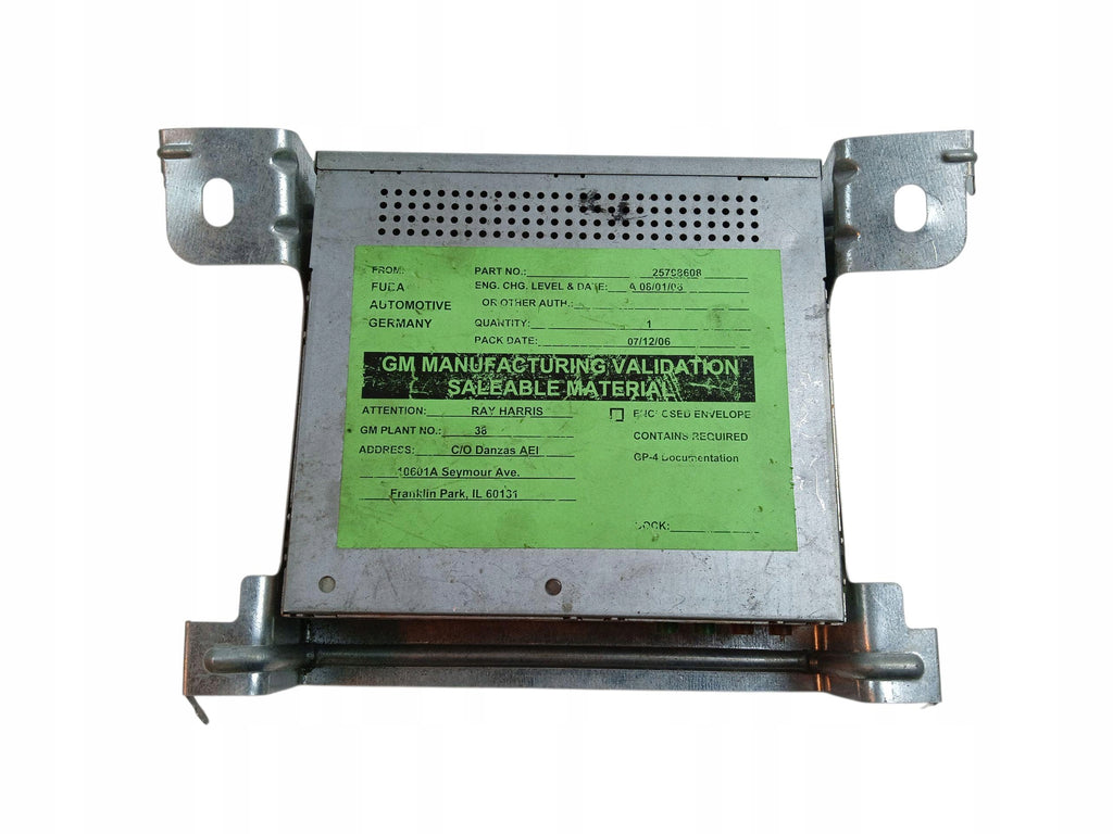 DRIVER TV DVD SYSTEM MODULE CADILLAC SRX 25798608