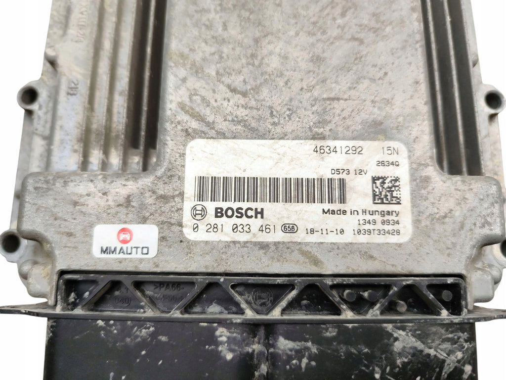 ENGINE COMPUTER FIAT DOBLO II 1.6 D MULTIJET 46341292 0281033461