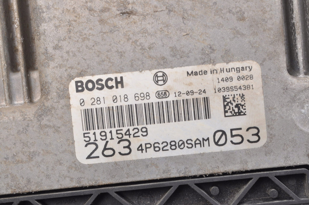 FIAT DOBLO II 1.6 D Multijet 105HP COMPUTER ENGINE CONTROLLER 51915429
