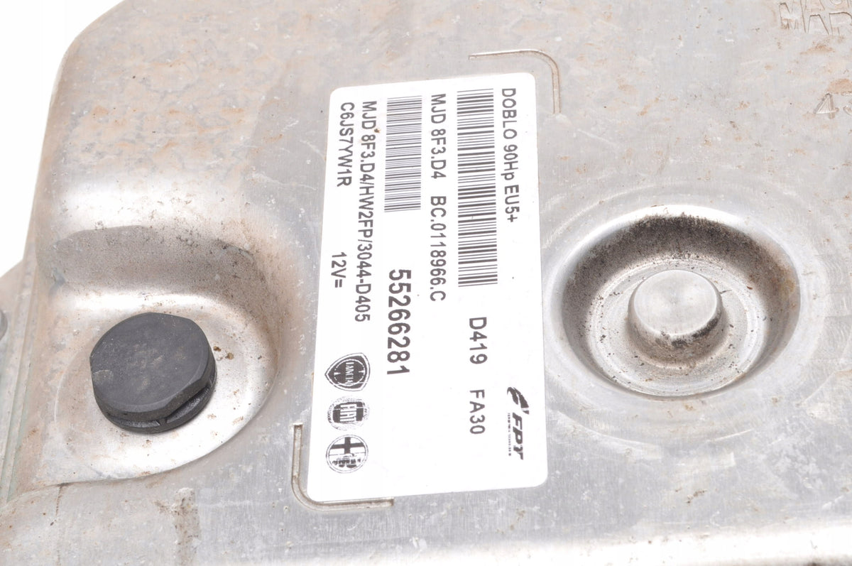 FIAT DOBLO OPEL COMBO D 1.3 CDTI 90KM COMPUTER ENGINE DRIVER 55266281