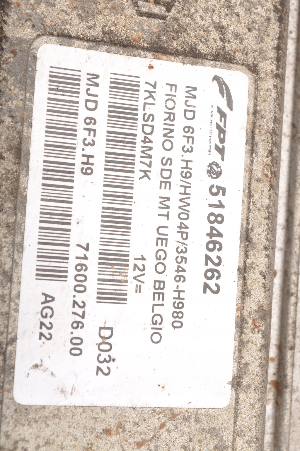FIAT FIORINO III 1.3 D ENGINE CONTROLLER 51846262