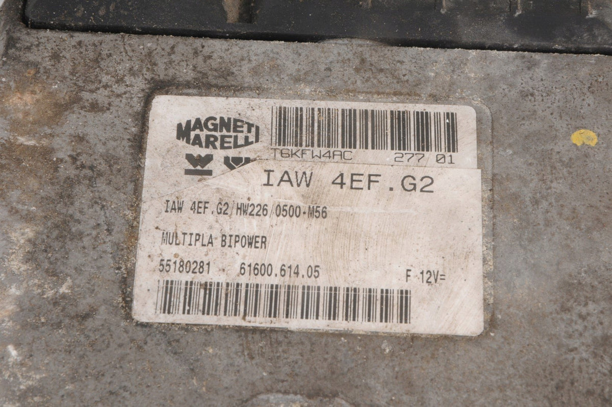 FIAT MULTIPLA 1.6 16V COMPUTER ENGINE DRIVER 55180281